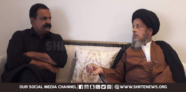 SUC leader Allama Sabatin Sabzwari calls on PPP Parliamentary leader