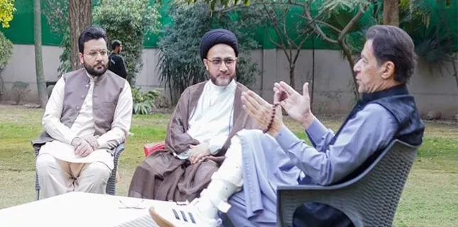 Allama Shahenshah Naqvi calls on Imran Khan