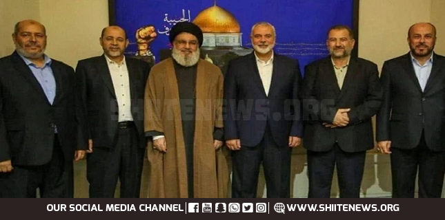 Hamas delegation meets with Sayyed Hassan Nasrullah