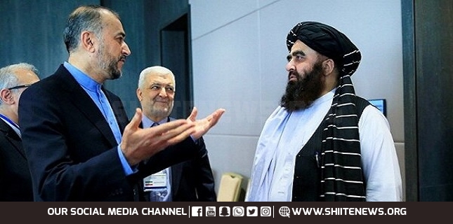 Iranian Foreign Minister meets with Taliban gov. FM
