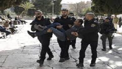 Israeli forces storm holy al-Aqsa mosque gates, Palestinians confront raids