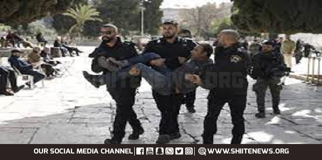 Israeli forces storm holy al-Aqsa mosque gates, Palestinians confront raids