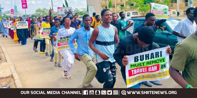Photos Daily 'Free Sheikh Zakzaky Passport' protest held in Abuja, Nigeria