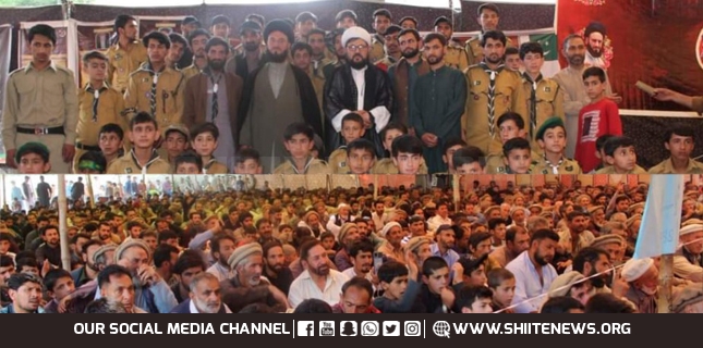 Agha Rahat Hussaini and others addressed ceremony of martyrs of 88 tragedy