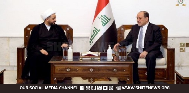 Al-Maliki , Sheikh Khazali discuss joint work to advance the service and economic reality