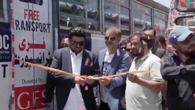 Governor Sindh inaugurates JDC free bus transport service
