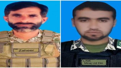 Two soldiers martyred in exchange of fire with terrorists in Waziristan