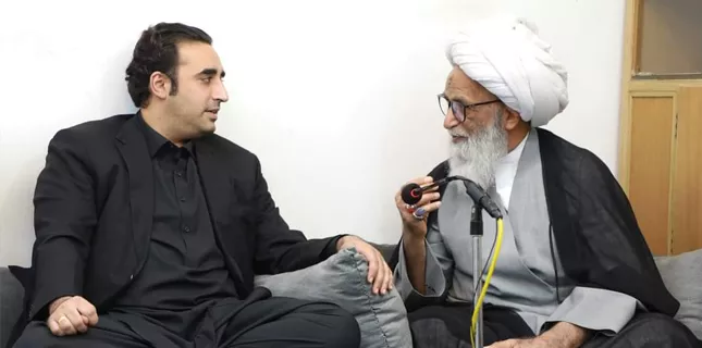 FM Bilawal calls on Ayatollah Hafiz Bashir Hussain Najafi