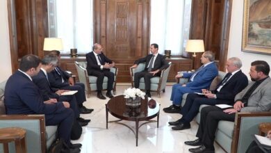President Assad Receives Safadi Refugees File Merely Humanitarian