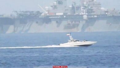 IRGC forces US helicopter carrier to ground choppers in Strait of Hormuz