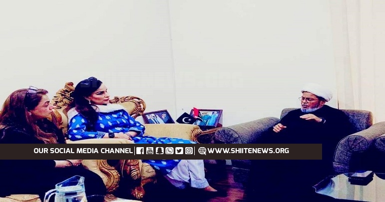 SUC leader Allama Shabbir Hasan Maithmi meet with Senator Sherry Rehman