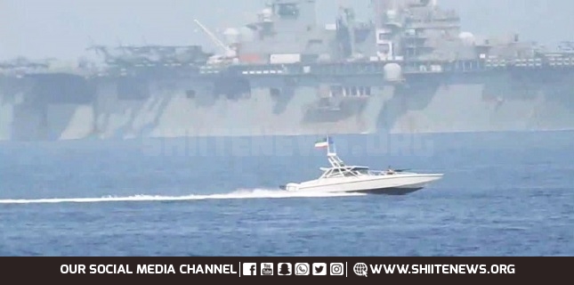 IRGC forces US helicopter carrier to ground choppers in Strait of Hormuz