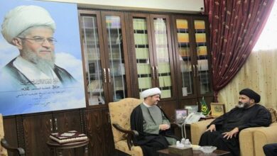 Allama Shafqat Sherazi calls on Sheikh Sadiq Nablusi