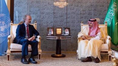 Saudi FM Discusses Political Solution in Syria with UN Envoy