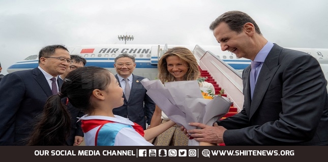 Syrian President Bashhar Assad arrives in China