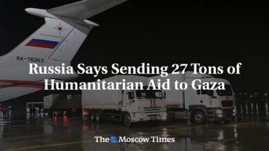 Russia sends 27 tonnes of humanitarian aid to Gaza