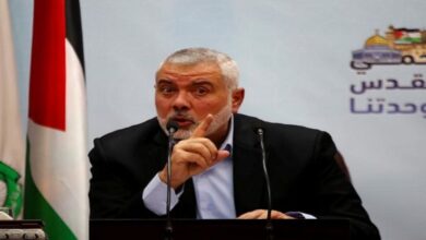 Haniyeh No security for occupying criminals, until our people enjoy security, freedom