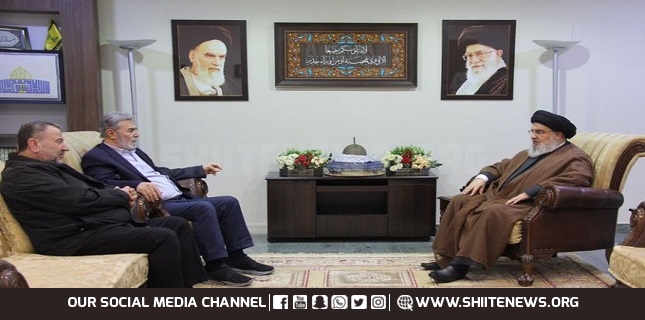 Nasrallah meets Hamas, Islamic Jihad leaders in Beirut