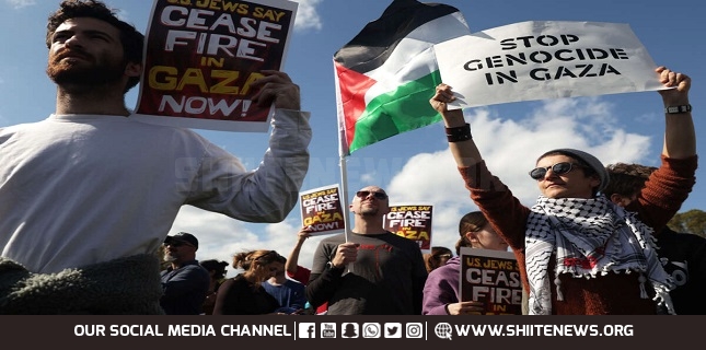Protests demanding ceasefire continue around the world