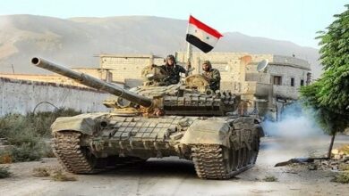 Syrian army targets positions of terrorists