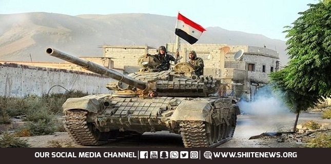 Syrian army targets positions of terrorists