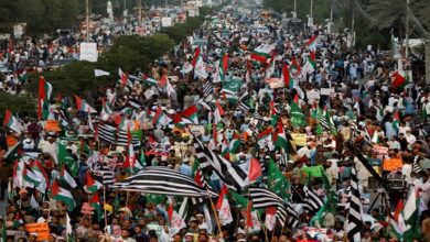 Thousands march in Karachi to support Palestine