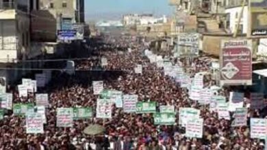Yemenis take to the streets to condemn Zionist crimes