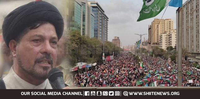 President MWM Sindh participates in “Al-Aqsa Palestine March” of JI