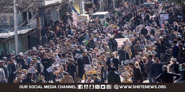 Children in Kargil take to streets, demand justice for kids massacred in Gaza