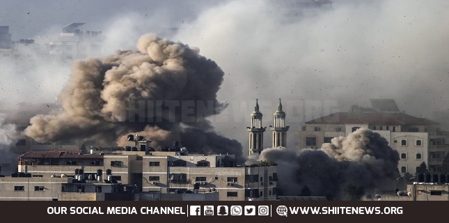 Fire underway after Israeli air strike on Gaza’s Tal al-Hawa