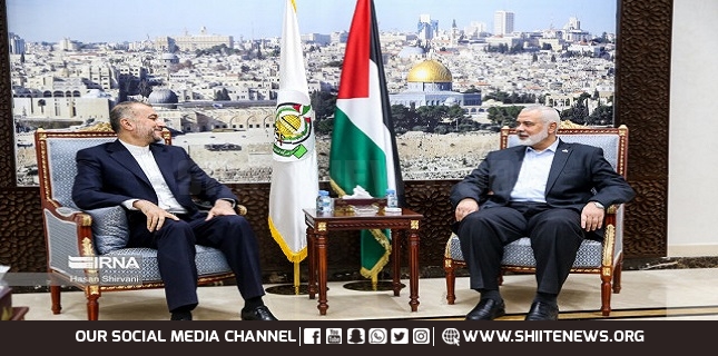 Iranian FM, Hamas chief meet ahead of Gaza ceasefire