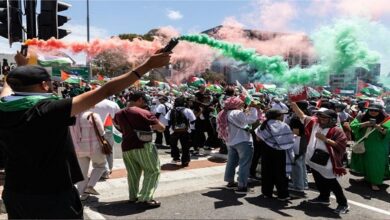 Pro-Palestinians gather in Cape Town to condemn Israeli crimes