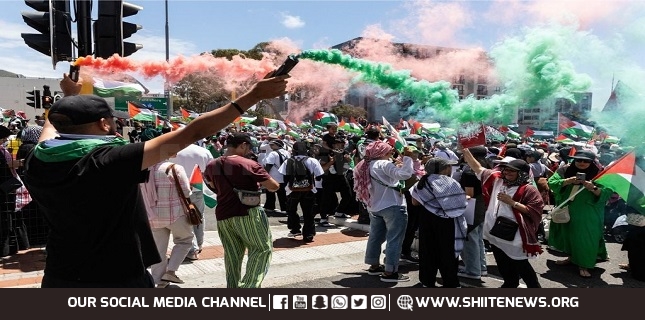 Pro-Palestinians gather in Cape Town to condemn Israeli crimes