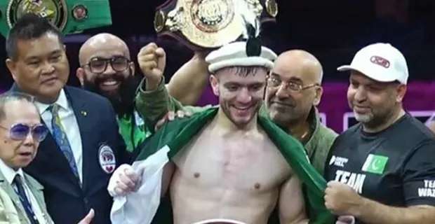World Boxing champion Usman Wazir dedicates victory to oppressed Palestinian