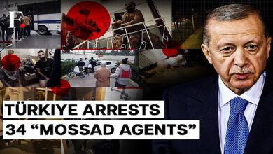 Turkey arrests 34 people suspected of spying for Israel's Mossad