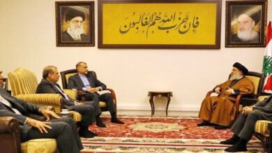  Hassan Nasrallah meets Iran’s FM, says Resistance will emerge victorious
