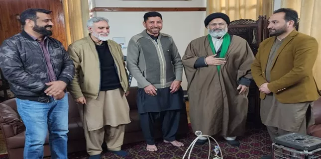 Opposition leader GB Assembly meets MWM MNA Engr Hameed Hussain