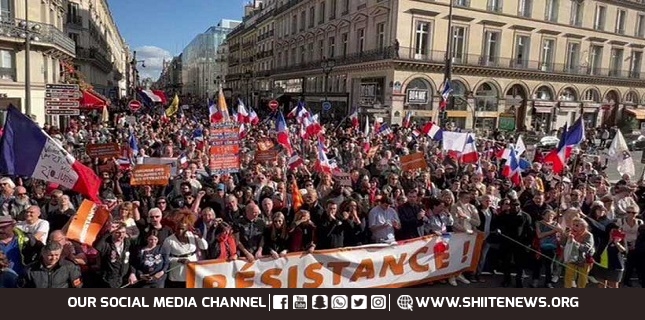 Thousands join anti-NATO march in Paris protesting military support for Ukraine