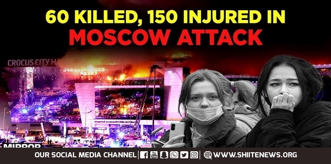 60 Russians killed, 150 injured in Moscow terrorist attack