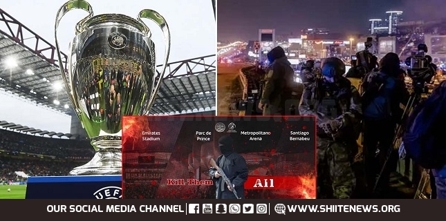 Daesh threatens terrorist attack during UEFA Champions League games