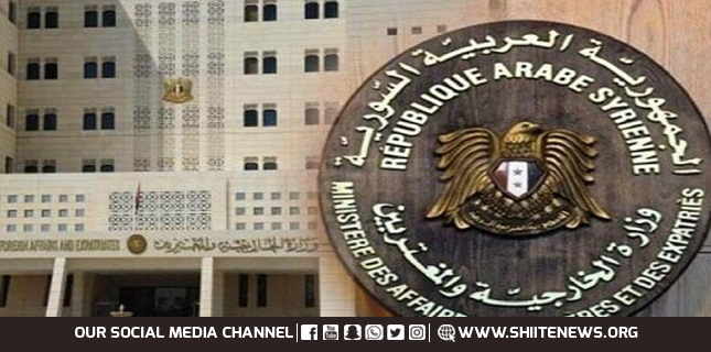 Syria condemns US veto of Palestine UN membership resolution