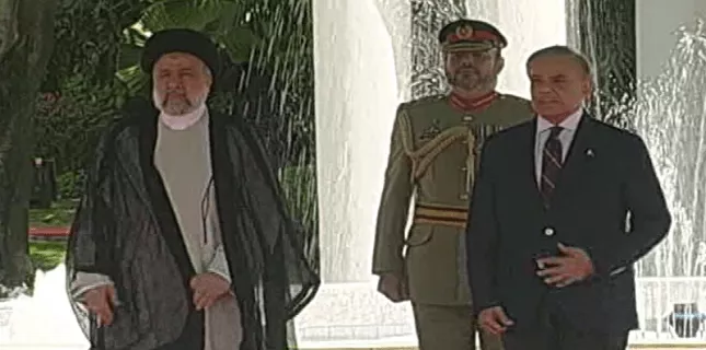 Guard of honor presented in honor of Iranian President Ibrahim Raisi