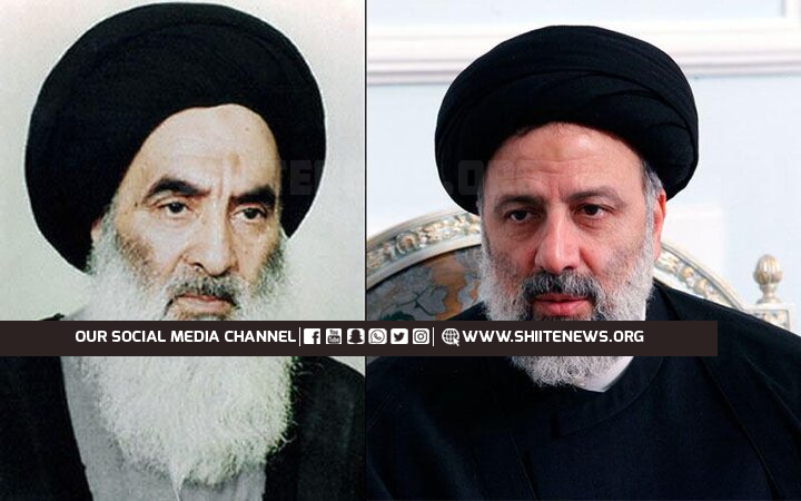 Ayatollah Sistani ‘saddened’ by Iranian president’s martyrdom news