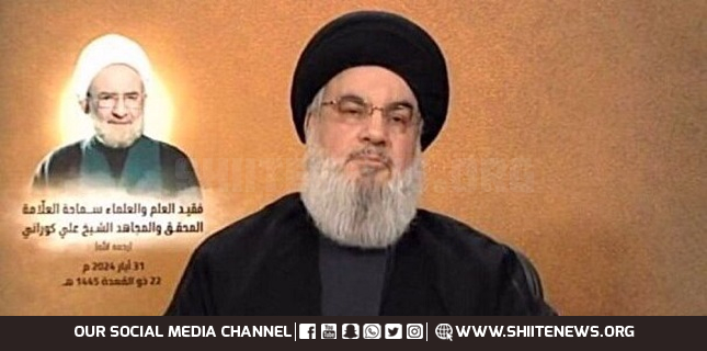 Nasrallah Israel has no place in region's future; cancerous tumor must be eradicated