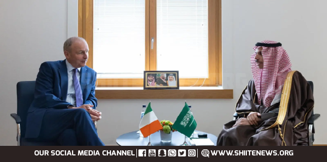 Saudi, Ireland foreign ministers discuss Gaza developments in Brussels