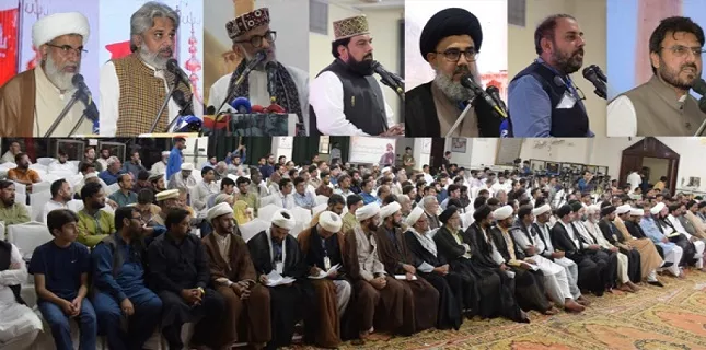 Shia-Sunni Scholars address “Himayat-e-Mazloomeen Conference”