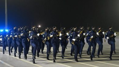 Military parade of female soldiers in Saudi Arabia