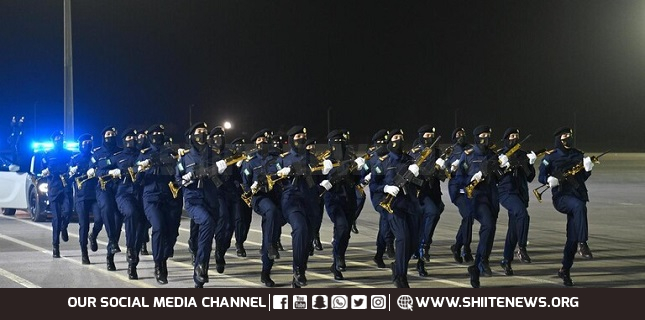 Military parade of female soldiers in Saudi Arabia