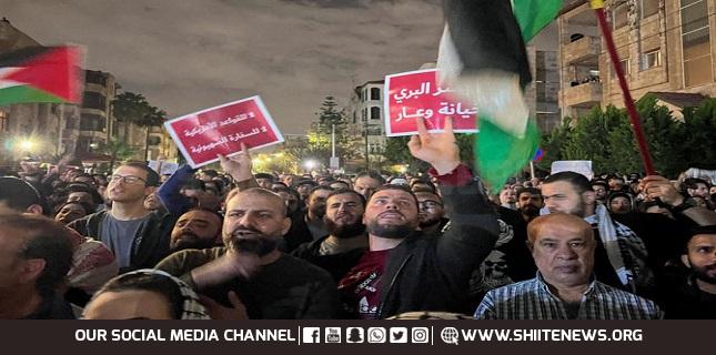 Protesters in Jordan demand end to Israeli war on Gaza