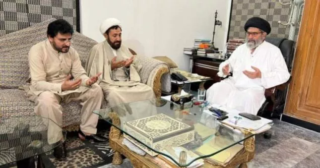 MWM leader Nasir Sherazi calls on Allama Syed Sajid Ali Naqvi